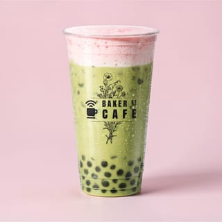 Strawberry Cloud Matcha Latte Boba
